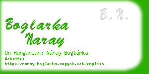 boglarka naray business card
